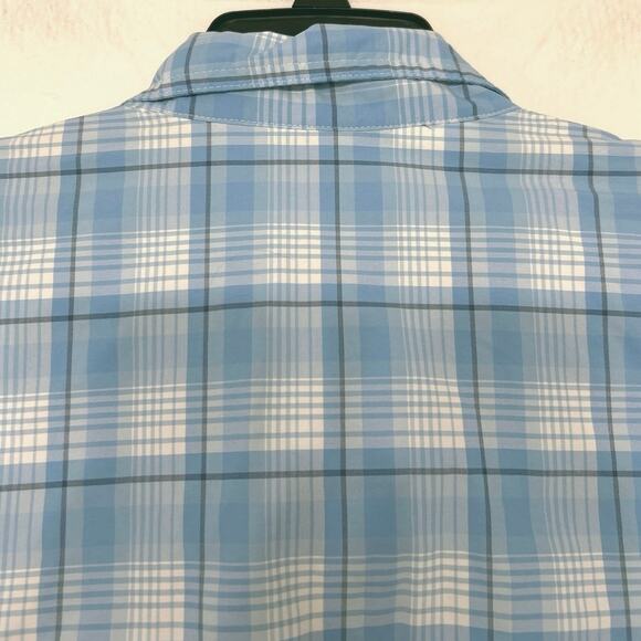 Vineyard Vines Blue Plaid Harbor Button Down Shirt XL Fishing Outdoor - Picture 7 of 13
